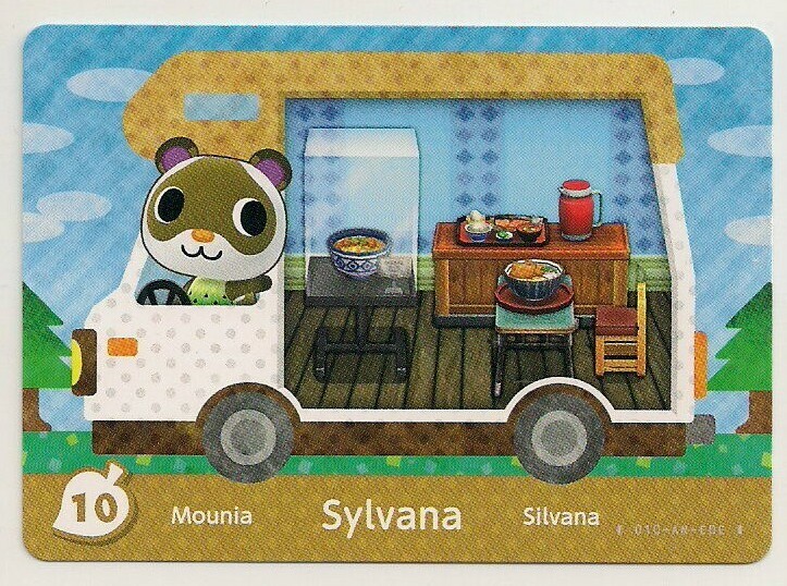 Animal Crossing amiibo Card: Sylvana 10 Welcome Series Cub RV