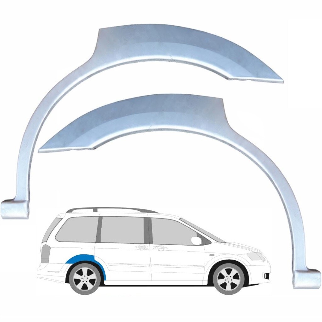 MAZDA MPV LW 1999-2006 REAR WHEEL ARCH REPAIR PANEL REAR WING / PAIR
