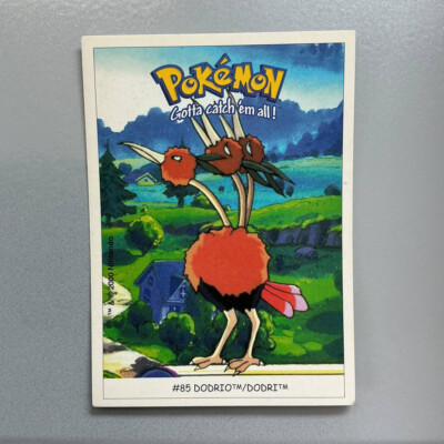 2000 Dunkin Boomer Pokemon Karten Sticker - # 85 Dodri / Dodrio (3)