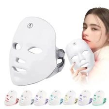 LED Face Mask 7 Colors, Skin Smoothing Machine, For Acne and the Sign Of Aging
