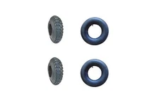2-KNOBBY TIRES WITH 2-STRAIGHT STEM TUBES  (^B103) 530X450X6 2 PLY CHENG SHIN