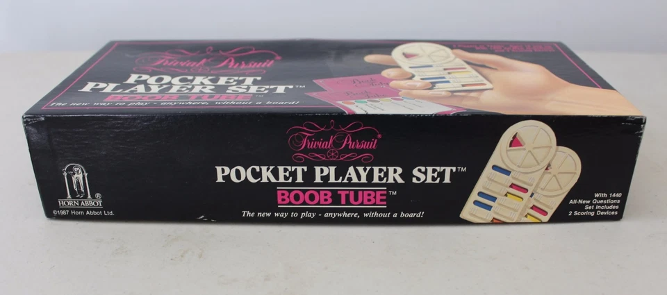 TRIVIAL PURSUIT Pocket Player Set BOOB TUBE 1987 L#1316 - Image 2 of 4