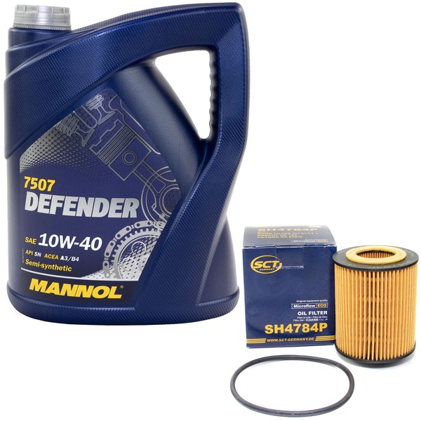 MotoröL Set 10W-40 5 Liter + ÖLfilter SH 4784 P FüR Audi A6 Avant-image