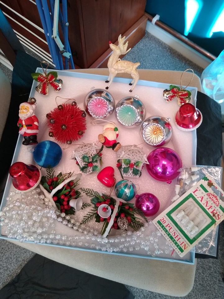 Vintage Christmas Decorations Ornaments Spare Christmas Fairy Light