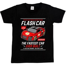1Tee Kids Boys Flash Car, The Fastest Car Ever Built T-Shirt