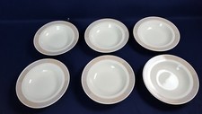 Lot 6 Mikasa China Intaglio Tracings CAC06 Wide Rim Bowl 9.25" VG