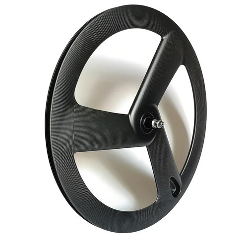 700C 3 Spokes Carbon Wheelset Clincher Tubular for Road Track Fixed Gear Bike - Picture 16 of 26
