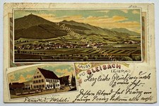 AK Litho Gruss aus Bleibach Elzthal 1899 Gutach im Breisgau Emmendingen