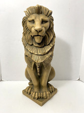 Vtg 1990s 16  Design Toscano Resin Seated Lio...