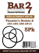 5 Pack Drive Belts Thumlers Rock Tumbler Models B, AR-1,2,6,12 Brass Polishing