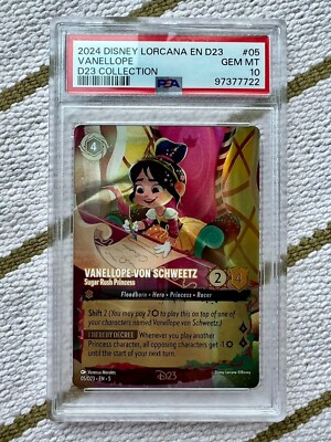 PSA 10 GEM MINT Vanellope Von Schweetz Sugar Rush D23 Collection