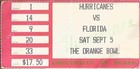 Emmitt Smith College Debut Ticket Florida Gators @ Miami Hurricanes 9/5/1987 — photo 1