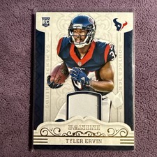 ROOKIE CARD TYLER ERVIN Texans 2016 Panini JERSEY Patch Card #26   #15/25. rookie card picture