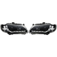 Scheinwerfer Passend FüR Set Renault Megane Baujahr 1996-1999 Klarglas/Schwarz