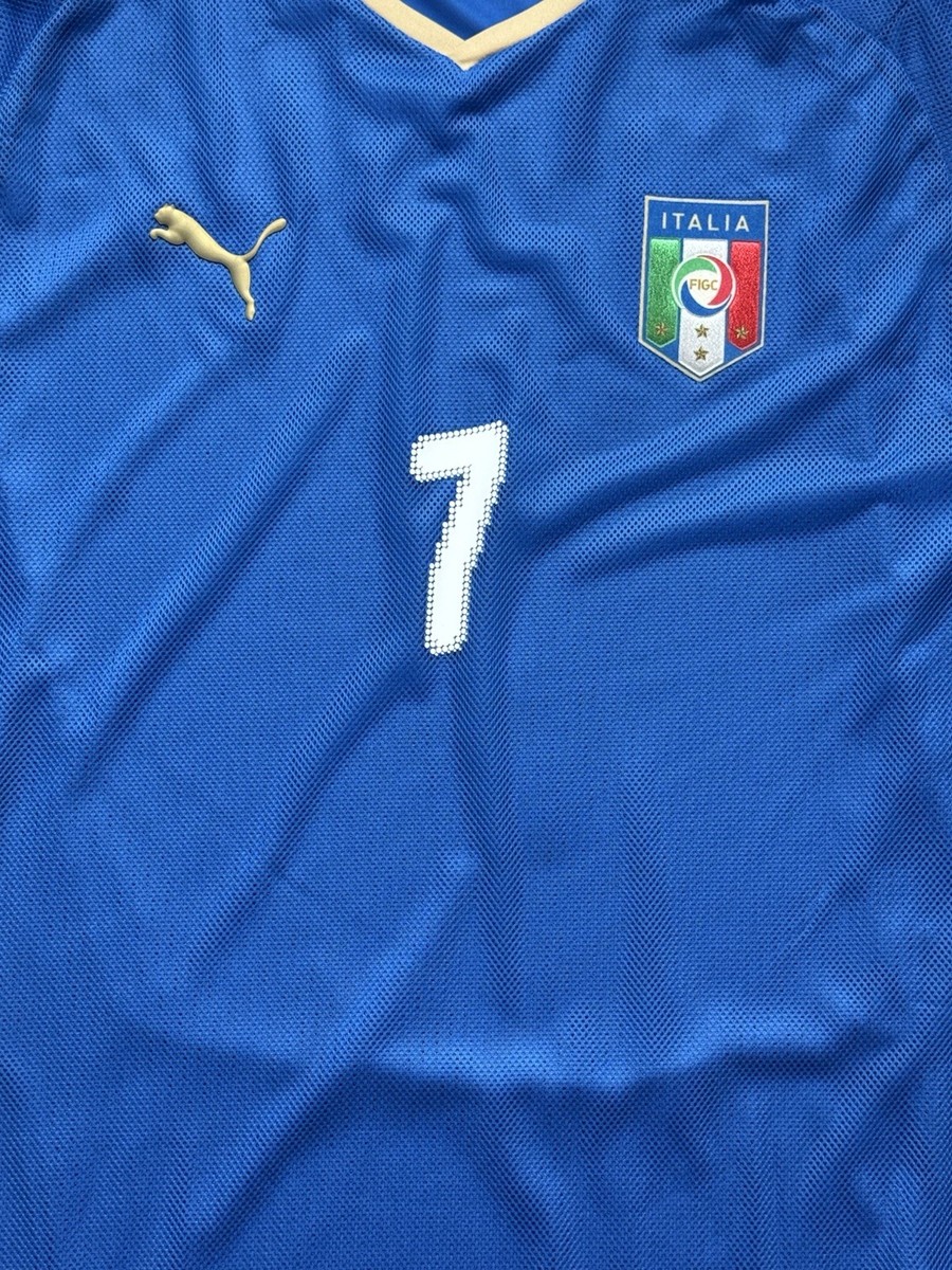 2008 Italy Home Jersey #7 Del Piero Medium Puma Soccer Euro Kit | eBay