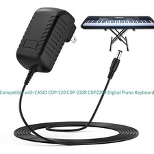 AC Adapter for CASIO CDP-220 CDP-220R CDP220R Digital Piano Keyboard Power Cord