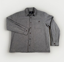 Ben Sherman Long Sleeve Button Down 100 Cotton XL Shirt Blue Tweed