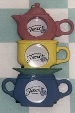 Genuine Fiesta Ware Picture Frame 3 Mini Picture Stacked Teapot - Weston Company
