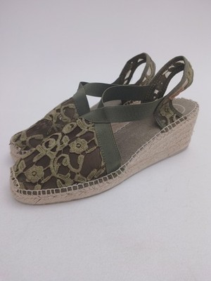 New Toni Pons Origens Spanish Espadrilles Women's Sz 42(US 11)  Olive GreenSpain