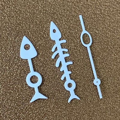 Green Luminous Fish Bone Watch Hands Pointer Needles for NH35/NH36/4R/7S Upgrade