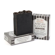 Authentic African Black Soap Bar| Non Toxic All Natural Black Soap Full Body ...