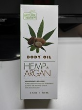 Natural Therapy HEMP  Argan Body Oil 4 fl. oz