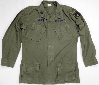 ジャケット・アウター US ARMY jungle fatigte jacket m/r 60s US ARMY JUNGLE FATIGUE JACKET 4th SIZE M REGULAR - MATIN