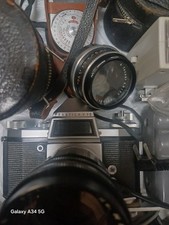 Vintage Praktica V FB With Accesories And Carl Zeiss 50/28 Vemar 135/2.8 Works