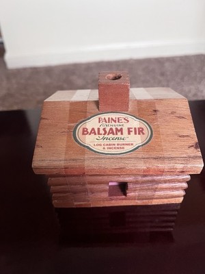 Balsam Fir Incense with holder  Cabin by Paine Products Maine USA made  