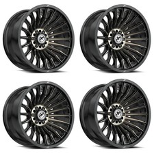 Set 4 17 Xf Off-road Xf-231 Black Bronze Machined Ddt 17x9 5x5 5x5.5 0mm Rims