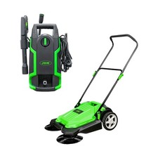 IDROPULITRICE 1400 W 53947 + SPAZZATRICE A SPINTA MANUALE 54252