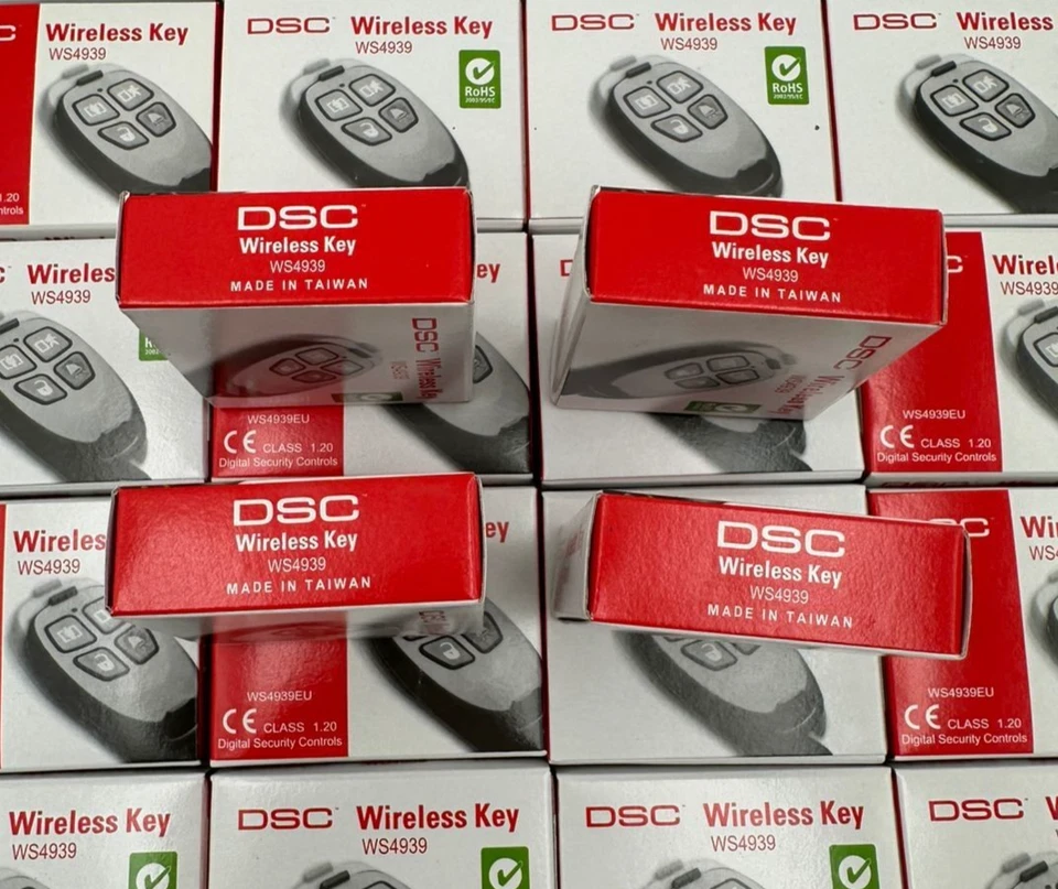 4x DSC WS4939 Wireless 4-Button Remote Alarm Keyfob *LOT OF 4* BRAND NEW - Image 3 of 4