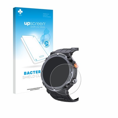 upscreen Schutzfolie für bedee Smartwatch 1.39'' Anti-Bakteriell Displayfolie