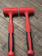 NEW Snap On Tools Red 32oz Soft Grip Dead Blow Hammer, Part# HBFE32