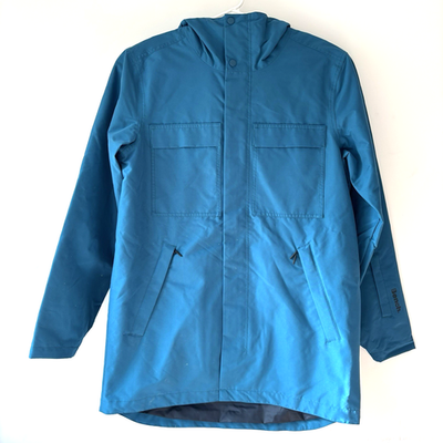 【ATHLETADENHAM 】BENCH COAT NWT Bench Mens Jacket M CLEARANCE Teal Blue Full Zip Pockets Snap