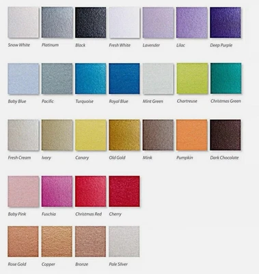 A4 Pearl Paper Packs - 10 Sheets - Various Colours - Centura/Stardream/SO..Silk