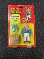Vintage 1989 Kenner Police Academy Kingpin w/Thief Trap Safe