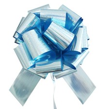 Extra Large Giant Gift Bow Car Decor New House Present Light Blue 14 Inch 1 PCS