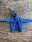 Damaged! VTG BARBIE 1963 #957 KNITTING PRETTY BLUE KNIT SWEATER CARDIGAN