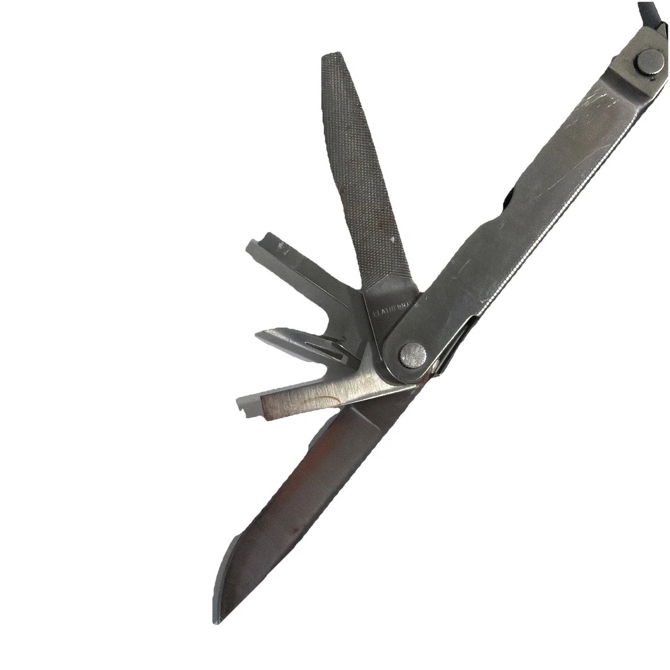 Superherramienta Leatherman de acero inoxidable de colección 300 EE. UU. Multitool Mitchel Co. Foto 3 de 4