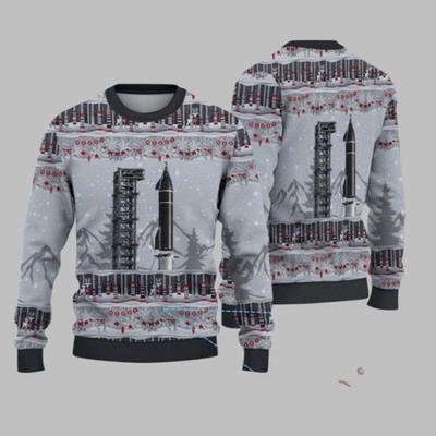 2025 Christmas SpaceX Starship Ugly Sweater_so8_13 | eBay