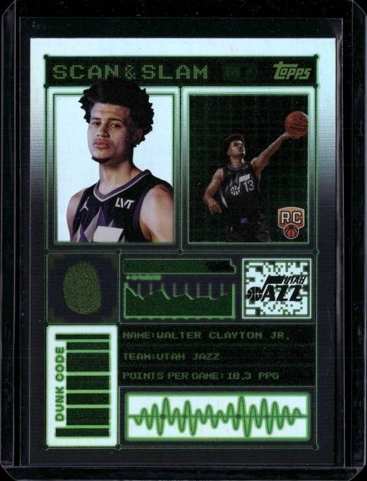 2025-26 Topps Walter Clayton Jr. #SS-43 Scan and Slam RC Jazz