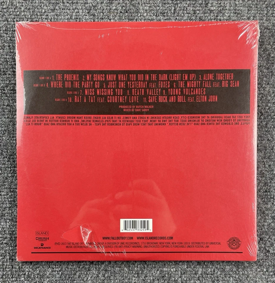 NEW Fall Out Boy Save Rock And Roll 10” Red Color Vinyl Record Gatefold 2LP READ - Image 3 of 4