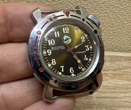Watch USSR Vostok Komandirskie Commander Juniors Military Mechanical Soviet Rare