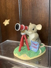 Fitz & Floyd Charming Tails Mouse I Wish You Weren’t So Far Away Figurine FLAW