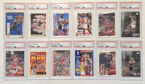 Lot of (12) Michael Jordan PSA 9 Graded Cards All Different 1991-1999 Mint #1
