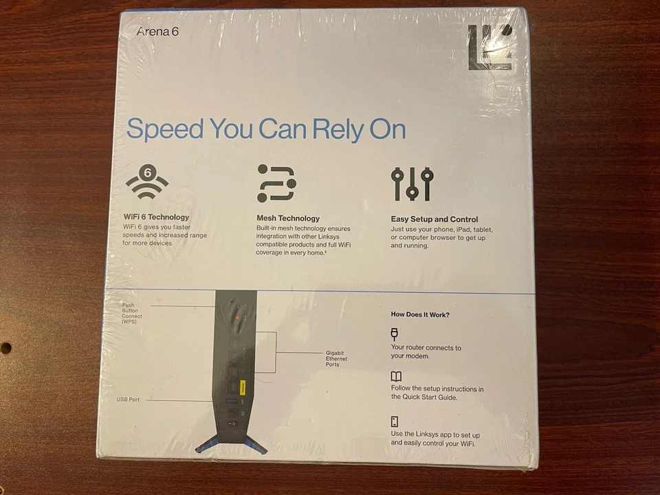 Linksys E7350 Wi-Fi Arena 6 Dual Band Mesh Router SEALED - Image 2 of 2