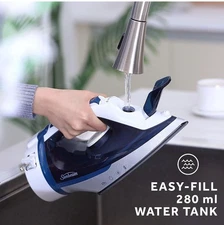 Sunbeam 1700W Steam Iron with Retractable Cord and Shot of Steam Feature