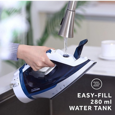 #ad #ad Sunbeam 1700W Steam Iron with Retractable Cord and Shot of Steam Feature $22.00