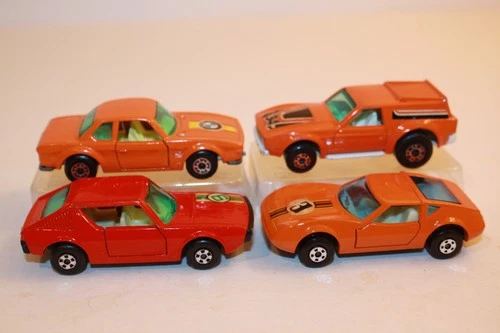 Four (4) Vintage 1973-1976 Matchbox Cars BMW / RENAULT / MONTEVERDI / VANTASTIC